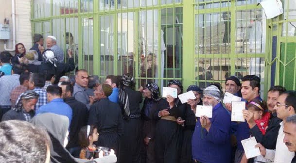بژی ئێران، بژی کوردستان، بەشداری کردنی خەڵکی کوردستان له‌به‌رده‌م سندووقی ده‌نگدان (وێنه)