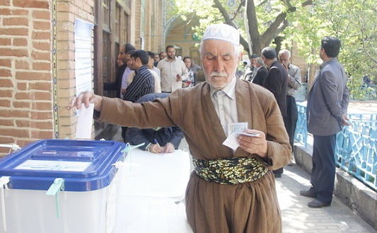بژی ئێران، بژی کوردستان، بەشداری کردنی خەڵکی کوردستان له‌به‌رده‌م سندووقی ده‌نگدان (وێنه)