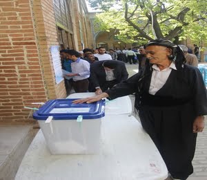 بژی ئێران، بژی کوردستان، بەشداری کردنی خەڵکی کوردستان له‌به‌رده‌م سندووقی ده‌نگدان (وێنه)