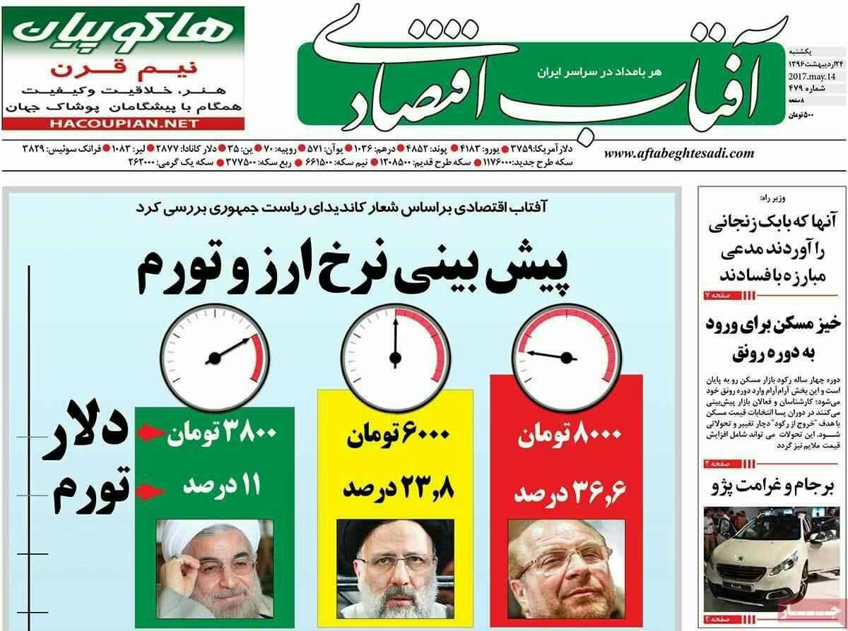 پیشخوان مطبوعات ایران یک شنبه ۲۴ اردیبهشت