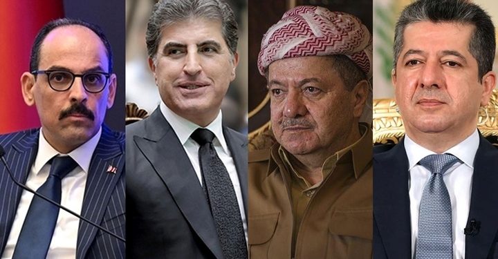 دیدار رئیس سازمان اطلاعات ترکیه با بارزانی ها